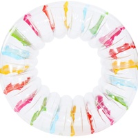 Jouet aquatique Tiger ECO-Friendly en PVC pour piscines et parcs aquatiques, flotteur gonflable à roulettes, design coloré, Max