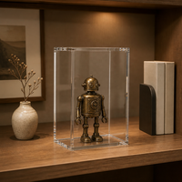 Kotak Display Akrilik PMMA Transparan Modern untuk Grosir, Dapat Ditumpuk, Custom, dengan Penutup Magnetik untuk Penyimpanan