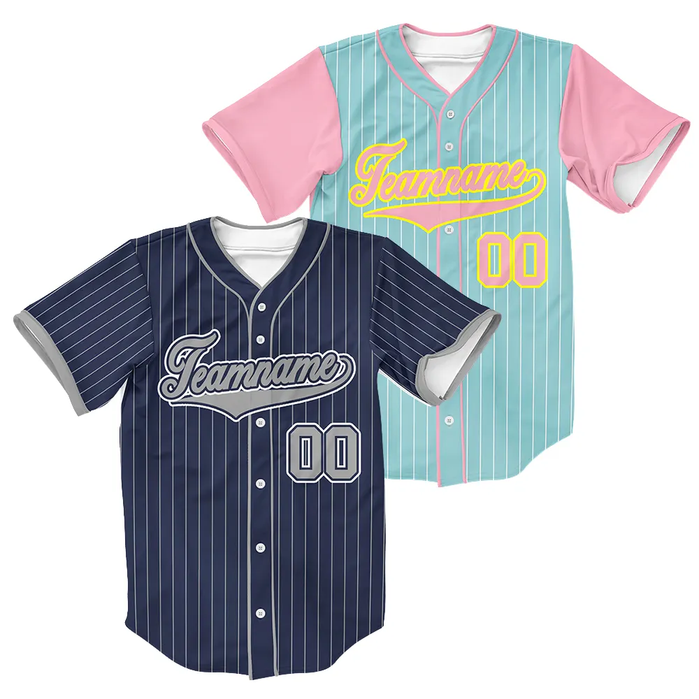 Grosir seragam bisbol kualitas tinggi kosong harga murah personalisasi sublimasi jersey softball kustom