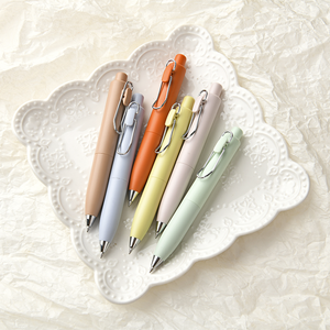 Canetas Gel Personalizáveis Impressas em UV Morandi de Alto Valor 0.5mm Plástico com Ponta de Pincel Atacado Rosa Azul Vermelho Branco Logotipo Personalizado - Product Image 4