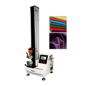 Machine d'essai de résistance à la traction à colonne unique de bureau, mâchoires pneumatiques servo-commandées, testeur de résistance à la traction pour tissus non tissés - Product Image 1
