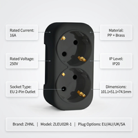 Adaptateur de prise électrique multi-prises de voyage avec protection de sécurité CE RoHS, couleur et logo personnalisés ZHNL OEM