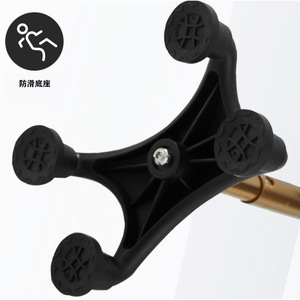 Canne de marche télescopique Jipetal avec quatre coins antidérapants pour personnes âgées, utilisation intérieure et extérieure - Product Image 2