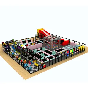 Park 2022 New Large Comprehensive Commercial Playground Equipment Children's Indoor Amusement Park Adult Aerobics Trampoline Park