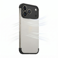 Funda Protectora para Teléfono con Sensación de Teléfono Desnudo para iPhone 14 15 16 17 Pro Max, Carcasa de Lujo con Sensación de Teléfono Desnudo y Antiamarilleo
