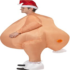 Funny Adult Inflatable Roast <strong>Turkey</strong> <strong>Mascot</strong> <strong>Costume</strong> Thanksgiving Festival Blow-up Decorations
