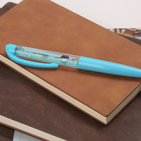 Stylo bille flottant DIY à largeur d'écriture de 1,0 mm, logo personnalisé, flotteur en PVC 2D avec corps en ABS jaune, cadeau d'usine, vente chaude
