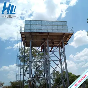 Verhoogde Stalen Toren Water Tank Toren Structuur Thermisch Verzinkt Staal Structuur Overhead Water Tank Toren In India