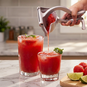Food-Grade Aluminum Alloy Manual Juicer, Lever Citrus Press with Detachable Filter for Commercial Kitchen & <b>Bar</b> Use - Product Image 2