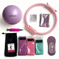 Kit de Fitness Personnalisé pour la Maison : Ballon de Yoga, Anneau de Pilates, Bande de Résistance et Accessoires de Yoga et Pilates