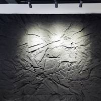 Revêtement mural translucide en pierre synthétique Life Trace FRP, panneaux muraux 3D imitation pierre, grandes dalles de béton brut pour la décoration intérieure et extérieure