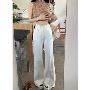 Celana <span class=keywords><strong>Jeans</strong></span> Wanita Model Bootcut High Waist Longgar Terbaru <span class=keywords><strong>2025</strong></span> - Product Image 4