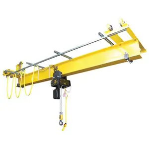 Hẹp Không Gian Lối Đi Chiều Cao Thấp Mini Duy Nhất Dầm Điều Khiển Từ Xa Overhead Crane Cầu Để Bán