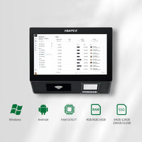 Terminal Punto de Venta Todo en Uno HBAPOS Q1CX con Escáner de Código de Barras para Restaurante