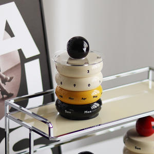 Calendario de escritorio creativo, regalo de cumpleaños, decoración para oficina, escuela, hogar, decoración de estilo nórdico, calendario perpetuo giratorio - Product Image 4