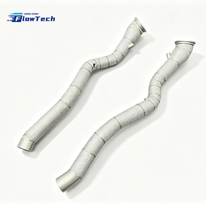 Tubo de Escape de Alto Flujo de Acero Inoxidable 304 para Ferrari 812 F12 F140 6.5L 6.3L V12, Mejora de Escape para Carreras con Protector Térmico - Product Image 2