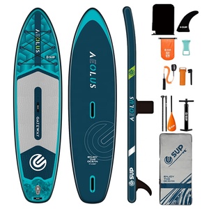 Tabla de SUP ESUP Pro para Windsurf, 11 pies, <span class=keywords><strong>2</strong></span> Aletas Removibles, Material de PVC, para Aguas Abiertas y Oceánicas, Unisex - Product Image 1