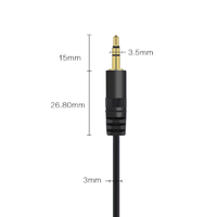 Câble audio stéréo mâle-mâle 3.5, en forme de L, 3.5mm, 3 cœurs, plaqué or, pour écouteurs, extension