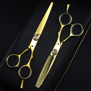 6.0寸黄金新款时尚设计美人理发剪刀剪