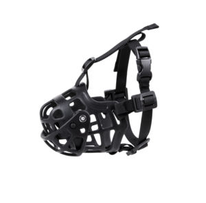 <span class=keywords><strong>Bozal</strong></span> de cesta de goma de silicona personalizado del fabricante Qbellpet para perros medianos y grandes, <span class=keywords><strong>bozal</strong></span> táctico de entrenamiento de plástico para perros transpirable - Product Image 1