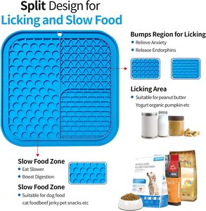 Zmaker personnalisé chien lécher tapis chat mangeoire lente lécher Pad avec ventouses Puzzle chien lent Silicone chien lécher tapis - Product Image 2