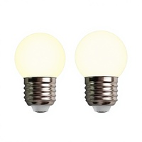 Ampoule LED DC 5V alimentée par USB, culot E27, ampoule bougie G45, plastique, utilisation en jardin, 3000 heures, 3000K/6500K, dimmable, CRI 80