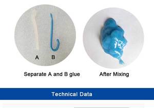 Pegamento adhesivo de ajuste rápido 10:1 Plástico estructural 5 minutos Tiempo de curado para junta de unión de metal de plástico - Product Image 3