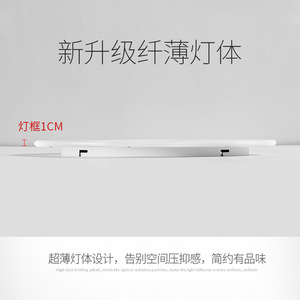 Plafonnier LED QiaoSheng à spectre complet, 3 cm d'épaisseur, protection des yeux, pour chambre à coucher - Product Image 3