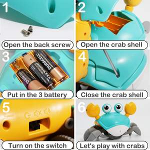 Juguete de <span class=keywords><strong>Cangrejo</strong></span> para Bebés, Juguete Sensorial Interactivo con Luces y Música para Gatear y Estimular <span class=keywords><strong>el</strong></span> Desarrollo - Product Image 5
