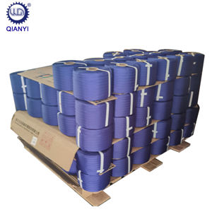 Aplicación de Embalaje manual de flejado tejido de poliéster PET azul de 11mm para Embalaje manual - Product Image 6