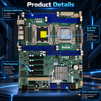 Untuk Supermicro X9DRL 3F jika Y101B Dual LGA2011 Server Motherboard Chipset C606 8 Slot DIMM DDR3 IPMI 2.0 Original Bekas