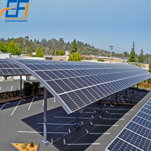 Support de montage au sol pour panneaux solaires hors réseau, système de montage sur poteau pour <span class=keywords><strong>carport</strong></span>, pour <span class=keywords><strong>2</strong></span> panneaux solaires - Product Image 3