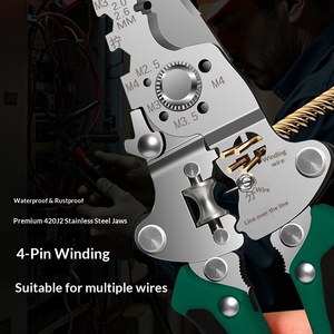 Dénudeur de fils multifonctionnel 28-en-1 de qualité industrielle, pliable, outil spécial pour électricien, dénudeur de fils manuel - Product Image 2