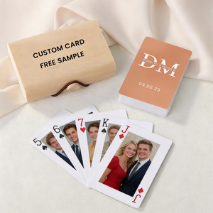 Individueller Logodruck Langlebige Klassische Spielkarten Luxuriöse Plastik-Pokerkarten mit Goldrand und Blechdose - Product Image 3