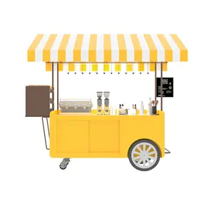 3 Three Wheels Mobile Electric Car Ice Cream Carts Food Hot Dog Truck Tricycles Popcorn Maker Machine Cart for Snack Fast Food