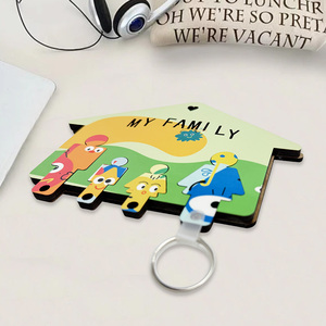 Decoración de San Valentín, Regalos para Bebés de 100 Días, Llaveros de MDF Creativos para Sublimación - Product Image 2