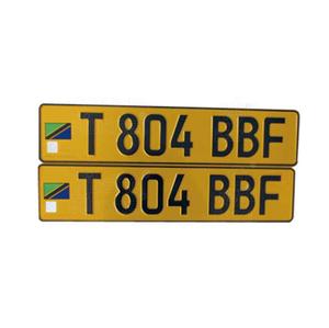 En relieve de aluminio coche ruso número de placa de licencia - Product Image 2