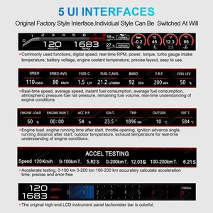 <b>Car</b> Copilot Dashboard Screen New Upgrade <b>for</b> Ford Mustang 2015 2022 Digital Cluster Auto <b>Speedometer</b> Virtual Cockpit Display - Product Image 4