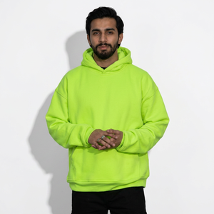Hoodie Homme Oversize en Velours Lourd 400 g/m² Demi-Zip Coupe Boxy Épaules Tombantes Effet Délavé Vintage Uni Hiver – Vente en Gros - Product Image 1