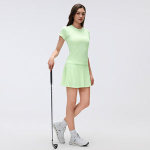 Xsunwing ミニ2in1 サマー レディース スポーツ ヨガウェア ピックルボール スリッププリーツスカート ハーフスカート テニス ゴルフスカート ポケット付き WDQ383 - Product Image 6