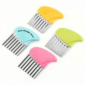 Cortador de Patatas Onduladas de Acero Inoxidable Personalizado, Cortador Multifuncional de Patatas Fritas y Vegetales, Utensilio de Cocina para Regalos - Product Image 1