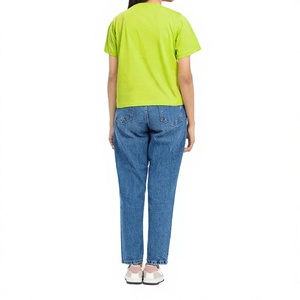 Camiseta Premium Personalizada para Mujer, Camiseta Gráfica de Algodón Jersey, Manga Corta, Ropa Casual, Fabricante, Mayorista, Proveedor de Fábrica - Product Image 4