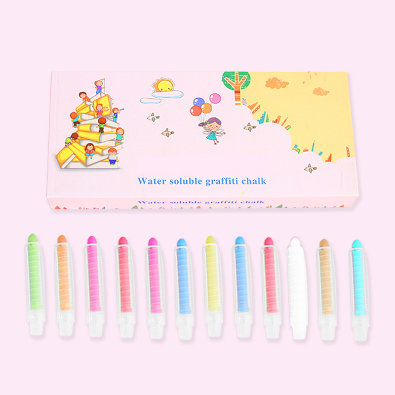 Лидер продаж, мелки для черной доски 24 цветов для классных цветных мелков, мелкие дешевые цветные мелки