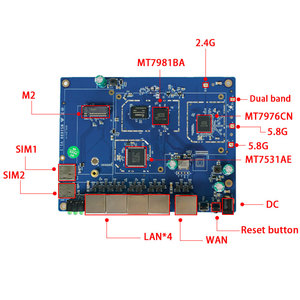Router PCBA Dual Band 3000Mbps dengan Slot SIM ganda, Router 5g Lte Port Gigabit WAN/LAN - Product Image 6