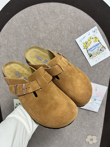 Mules de Verano Cómodos para Hombre y <span class=keywords><strong>Mujer</strong></span>, Marca de Diseñador Popular, <span class=keywords><strong>Zuecos</strong></span> Berkenstock de Cuero Genuino - Product Image 5