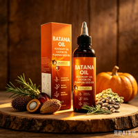 Huile de Batana 100% naturelle 120ml, mélange d'huile de romarin, d'huile de ricin et d'huile de graines de citrouille pour la croissance des cheveux