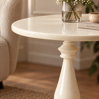 Table d'appoint compacte en fer cannelé sur piétement pour coin lecture - Fournisseur en gros de meubles