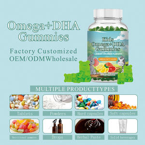 Caramelle Gommose Vegane <span class=keywords><strong>Omega</strong></span> <span class=keywords><strong>3</strong></span> <span class=keywords><strong>DHA</strong></span> per Bambini OEM/ODM con Vitamina D3 e Zinco per Migliorare la Densità Ossea, Confezione da 60 - Product Image 2