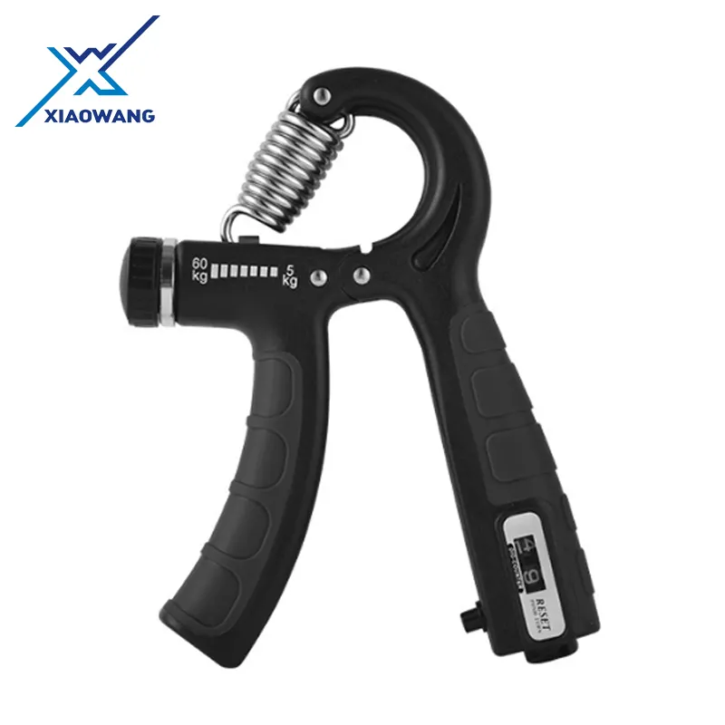 Factory supply custom logo gym fitness exercise strength training gymnastics 5-60 kg adjustable hand grip with counter