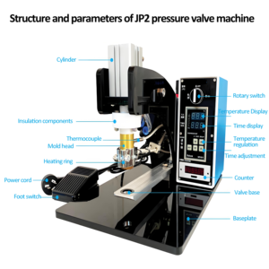 Applicatore di valvole per sacchetti di caffè commerciali da tavolo di piccole dimensioni con valvola unidirezionale per l'installazione di valvole - Product Image 2